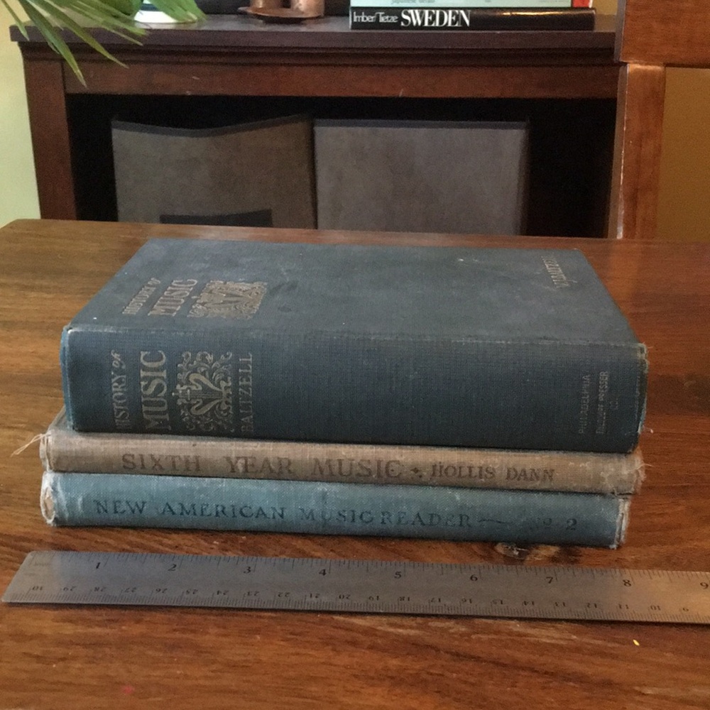 3 Vintage Distressed Music Books Collection from 1910s to 1930s
